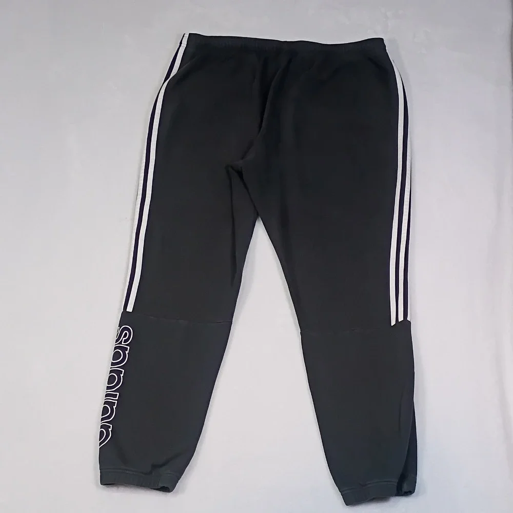 Adidas Mens XL Tapered Cuff 3-Stripes Jogger Sweatpants Pants Black‎ GT9435
